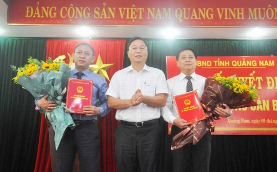 Quảng Nam: Công bố quyết định điều động, bổ nhiệm nhiều lãnh đạo Sở