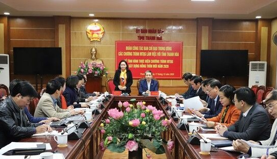 BCĐ Trung ương các Chương trình mục tiêu Quốc gia làm việc với tỉnh Thanh Hóa