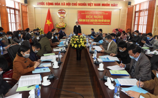 Thẩm định tiêu chí đạt chuẩn Nông thôn mới cho 3 xã của huyện Nông Cống