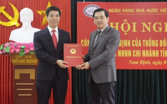 Công bố Quyết định bổ nhiệm Giám đốc NHNN chi nhánh tỉnh Nam Định