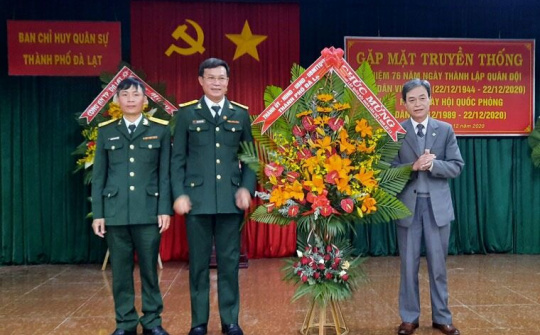 BCH Quân sự TP. Đà Lạt: Gặp mặt truyền thống nhân ngày Quân đội nhân dân Việt Nam