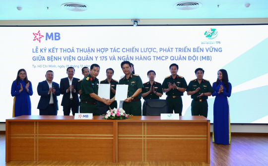 MB hợp tác với Bệnh viện Quân y 175 nhằm đẩy mạnh thanh toán viện phí không tiền mặt