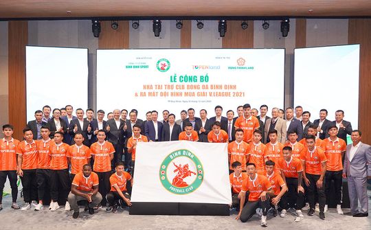 Topenland và Hưng Thịnh Land tài trợ 300 tỷ cho CLB bóng đá Topenland Bình Định