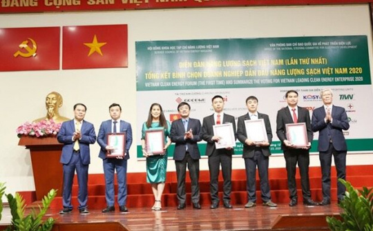 Tập đoàn Sao Mai được vinh danh “TOP 10 doanh nghiệp dẫn đầu năng lượng sạch Việt Nam -2020”