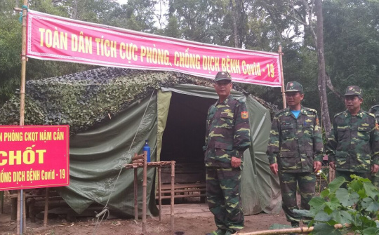 Biên phòng Nghệ An tăng cường chốt chặn đường mòn lối mở dịp giáp tết