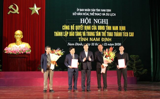 Nam Định thành lập 2 đơn vị sự nghiệp văn hóa