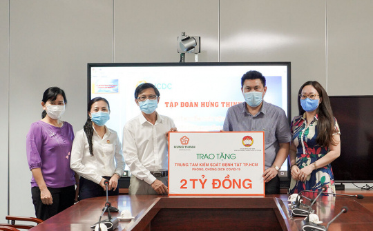 Tập đoàn Hưng Thịnh chung tay cùng TP.HCM chống dịch Covid-19