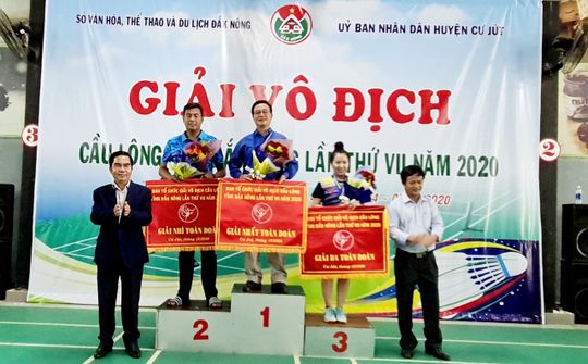 Bế mạc giải vô địch cầu lông tỉnh Đắk Nông lần thứ VII, năm 2020