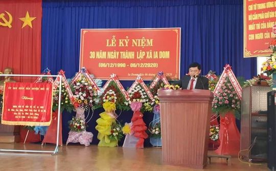 Kỷ niệm 30 năm ngày thành lập xã Ia Dom (huyện Đức Cơ, Gia Lai)