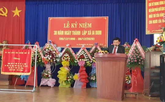 Kỷ niệm 30 năm ngày thành lập xã Ia Dom (huyện Đức Cơ, Gia Lai)