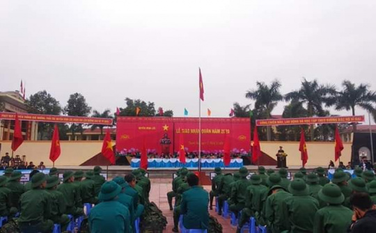 Thanh Hóa: Các địa phương, Đơn vị tổ chức Lễ giao nhận quân năm 2020