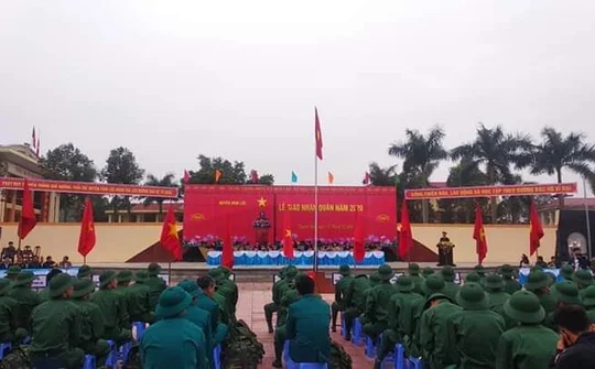 Thanh Hóa: Các địa phương, Đơn vị tổ chức Lễ giao nhận quân năm 2020