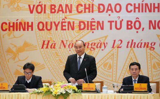 Thủ tướng: Xây dựng Chính phủ điện tử không để bộ máy phình ra, thủ tục phức tạp hơn