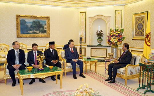 Bộ trưởng Tô Lâm chào xã giao Quốc vương Brunei