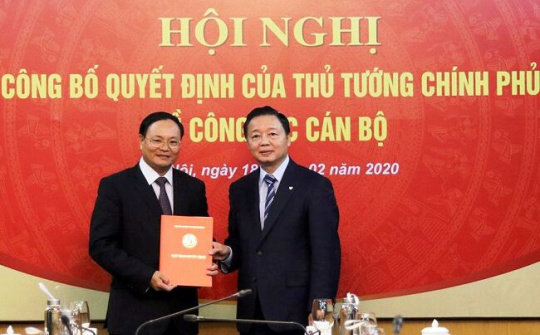 Bộ Tài nguyên và Môi trường công bố quyết định của Thủ tướng Chính phủ về công tác cán bộ
