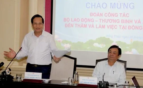 Bộ trưởng Đào Ngọc Dung đánh giá cao về chất lượng "An sinh xã hội" tại Đồng Tháp
