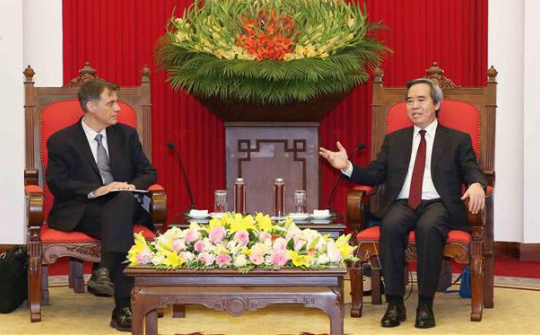 Trưởng Ban Kinh tế Trung ương tiếp Phó Trợ lý Bộ trưởng Bộ Tài chính Hoa Kỳ