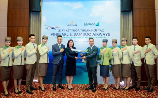 Bamboo Airways và Vinpearl ký kết hợp tác chiến lược: Góp phần thúc đẩy phát triển du lịch Việt Nam