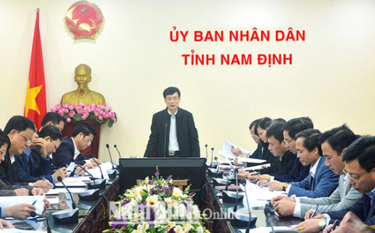 Nam Định họp về công tác phòng, chống dịch bệnh do nCoV