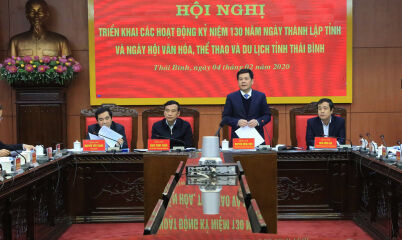 Thái Bình chỉ đạo các hoạt động kỷ niệm 130 năm ngày thành lập tỉnh và ngày hội Văn hóa, Thể thao và Du lịch