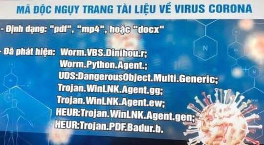 Công nghệ tạo ra mã độc ngụy trang tài liệu về virus corona đang lân lan khắp không gian mạng