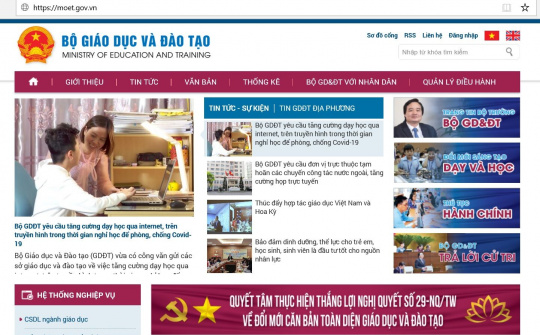 Bộ GD&ĐT yêu cầu tăng cường hình thức dạy học qua internet, trên truyền hình