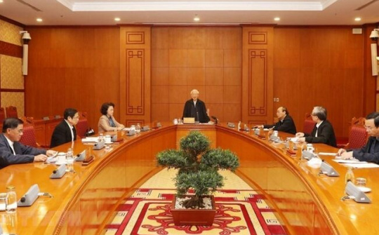 Tổng Bí thư, Chủ tịch nước chủ trì họp Tiểu ban Nhân sự Đại hội XIII của Đảng