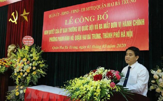 Hà Nội : Công bố và ra mắt đơn vị hành chính cấp xã thuộc thành phố