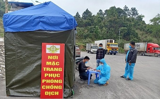 Xuất nhập khẩu hàng hóa qua biên giới nhưng vẫn đặt ưu tiên cao nhất cho công tác phòng, chống dịch bệnh