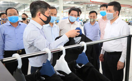 Thái Bình: Kiểm tra hoạt động SXKD và công tác phòng, chống dịch Covid-19 tại doanh nghiệp