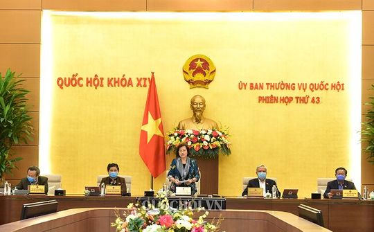 Ủy ban Thường vụ Quốc hội bế mạc phiên họp thứ 43