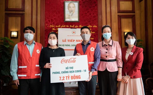 Coca-Cola đồng hành cùng Hội Chữ thập đỏ Việt Nam hỗ trợ phòng chống COVID-19