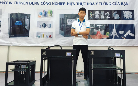 Thanh niên trẻ 'liều lĩnh' khởi nghiệp bằng máy in 3D thương hiệu Việt