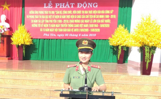 Đại úy Hồ Thị  Xuân Hương - “Bông hoa xanh” của ngành công an Phú Yên