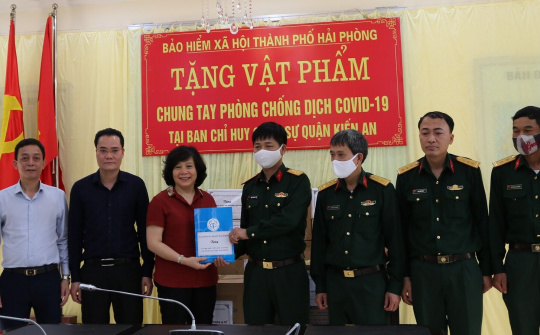 BHXH TP. Hải Phòng: Tiếp tục chung tay cùng cộng đồng phòng, chống dịch Covid - 19