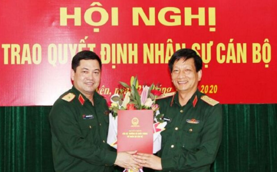 Bộ Quốc phòng điều động Phó Tham mưu trưởng Quân khu 1 về Bộ Tổng Tham mưu