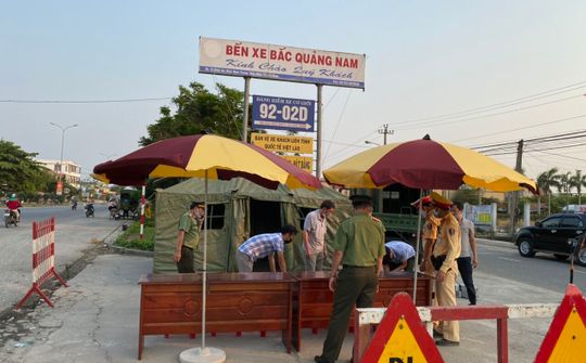 Quảng Nam: Thành lập 8 chốt kiểm soát đường bộ phòng dịch Covid-19
