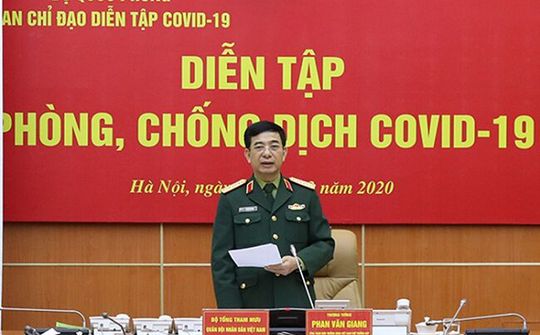Quân đội diễn tập phòng, chống dịch COVID-19 quy mô lớn