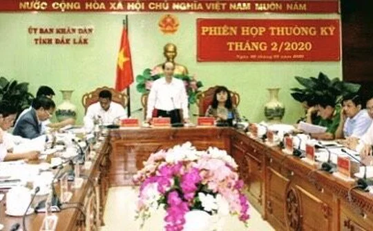 UBND tỉnh Đắk Lắk họp định kỳ tháng 2/2020