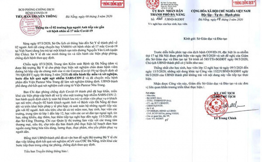 Đà Nẵng: Cách ly du khách người Anh, kiểm soát tình hình an định