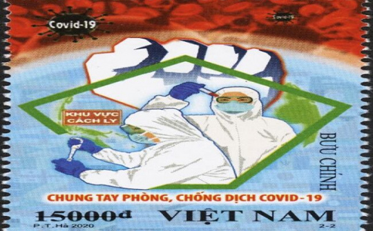 Phát hành bộ tem 'Chung tay phòng, chống dịch COVID-19'