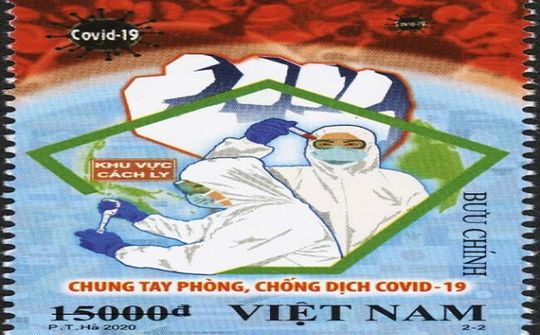 Phát hành bộ tem 'Chung tay phòng, chống dịch COVID-19'