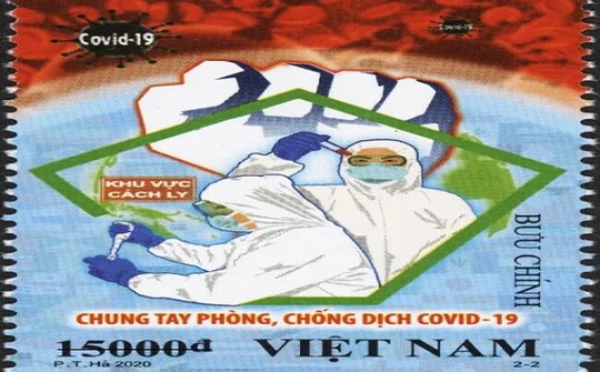 Phát hành bộ tem 'Chung tay phòng, chống dịch COVID-19'