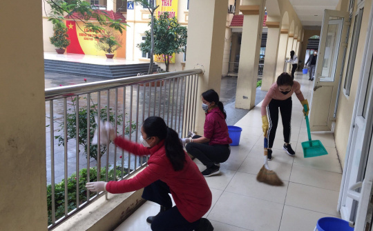 Các cơ sở giáo dục, đơn vị được sử dụng kinh phí chăm sóc sức khỏe ban đầu để mua thuốc sát trùng và xà phòng