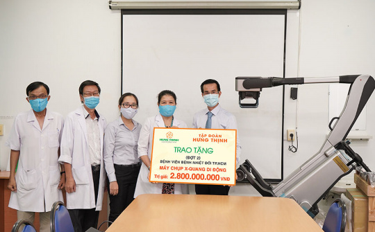 Tập đoàn Hưng Thịnh: Trao tặng máy X-Quang trị giá 2,8 tỷ đồng cho Bệnh viện Nhiệt Đới TP.HCM