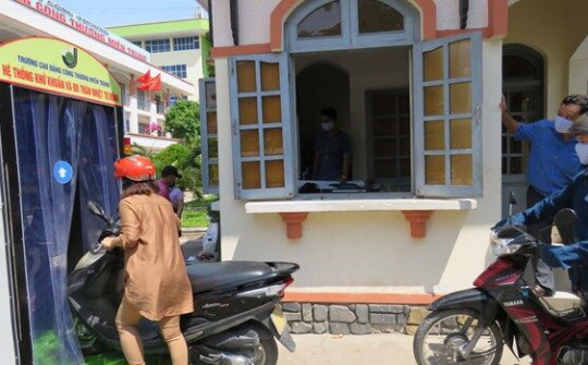 Phú Yên chế tạo hệ thống khử khuẩn và đo thân nhiệt tự động để phòng dịch