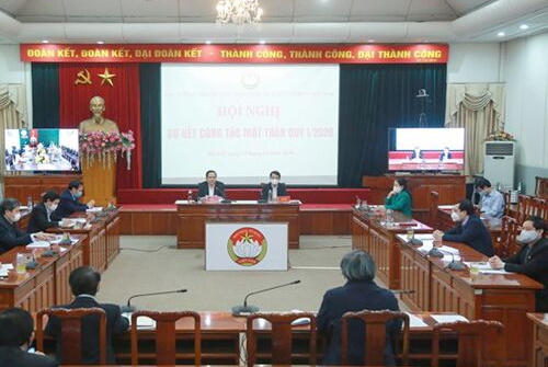 Hội nghị trực tuyến triển khai nhiệm vụ công tác mặt trận quý II/2020