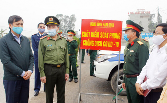 Công an Nam Định: Triển khai quyết liệt các biện pháp phòng, chống dịch COVID-19