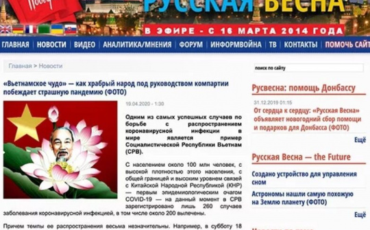 Báo Nga đánh giá cao nỗ lực chống Covid-19 của Việt Nam