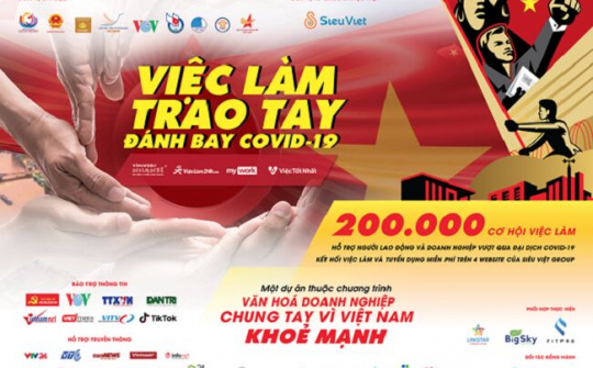 Phát động chương trình 'Việc làm trao tay, đánh bay COVID'